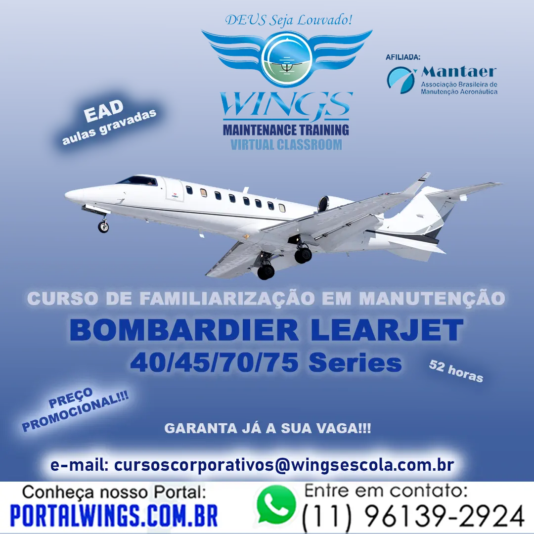 Curso Learjet 40/45/70/75 Séries
