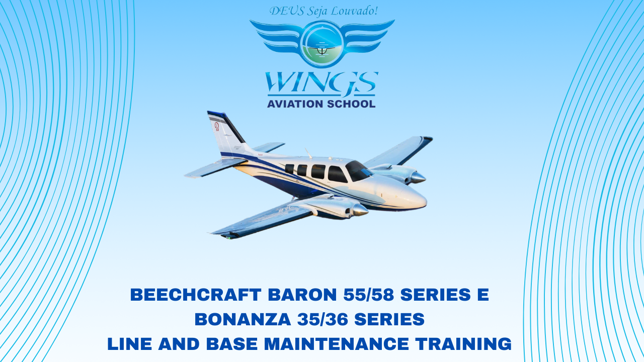 Curso de Manutenção Cessna Beechcraft Baron 5558 Series e Bonanza 3536 Series
